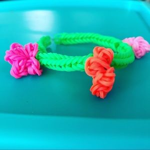 Handmade Flower power bracelet